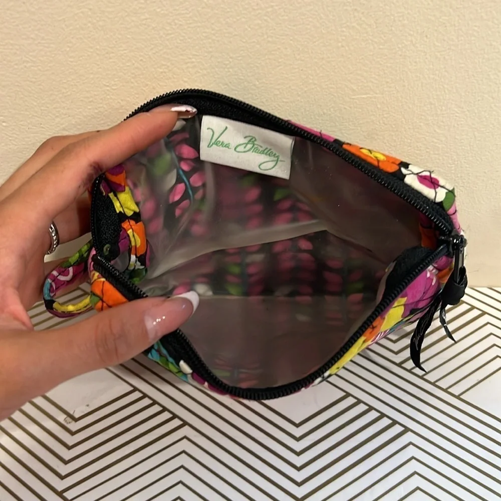 🔥Vera Bradley Tropical Floral Cosmetic Bag with Zipper Closure🔥